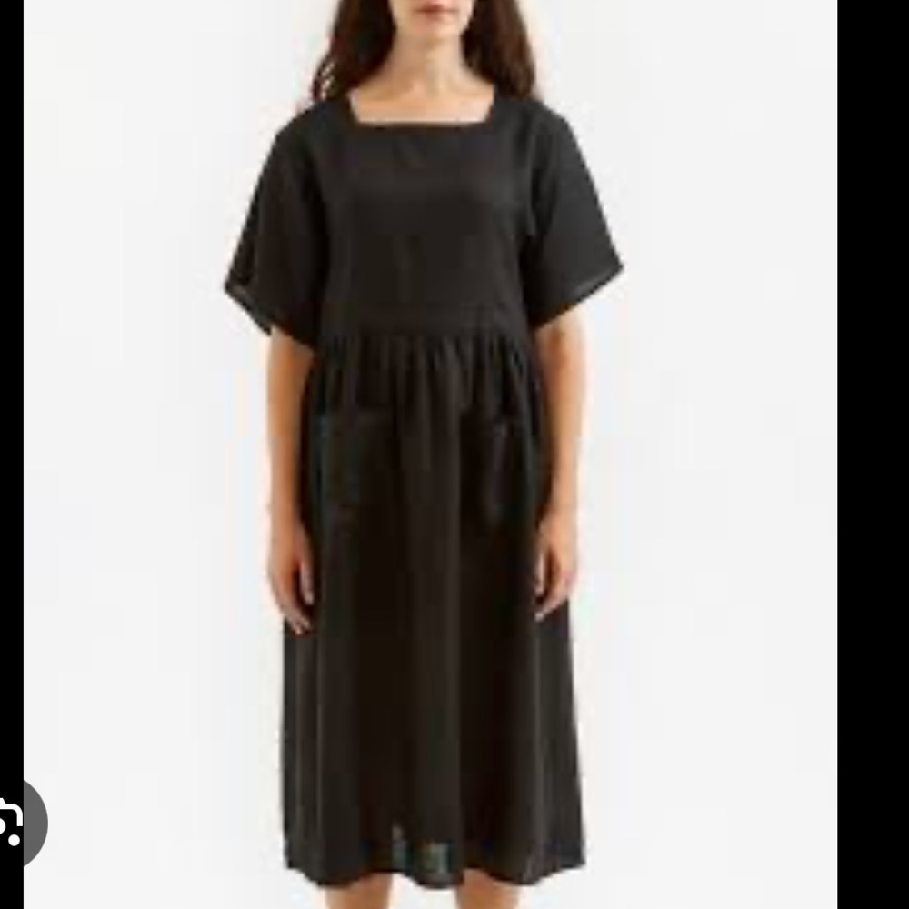 L.F. Markey Black Linen Dress Size 4